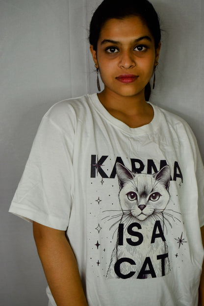 Karma Is A Cat T-Shirt