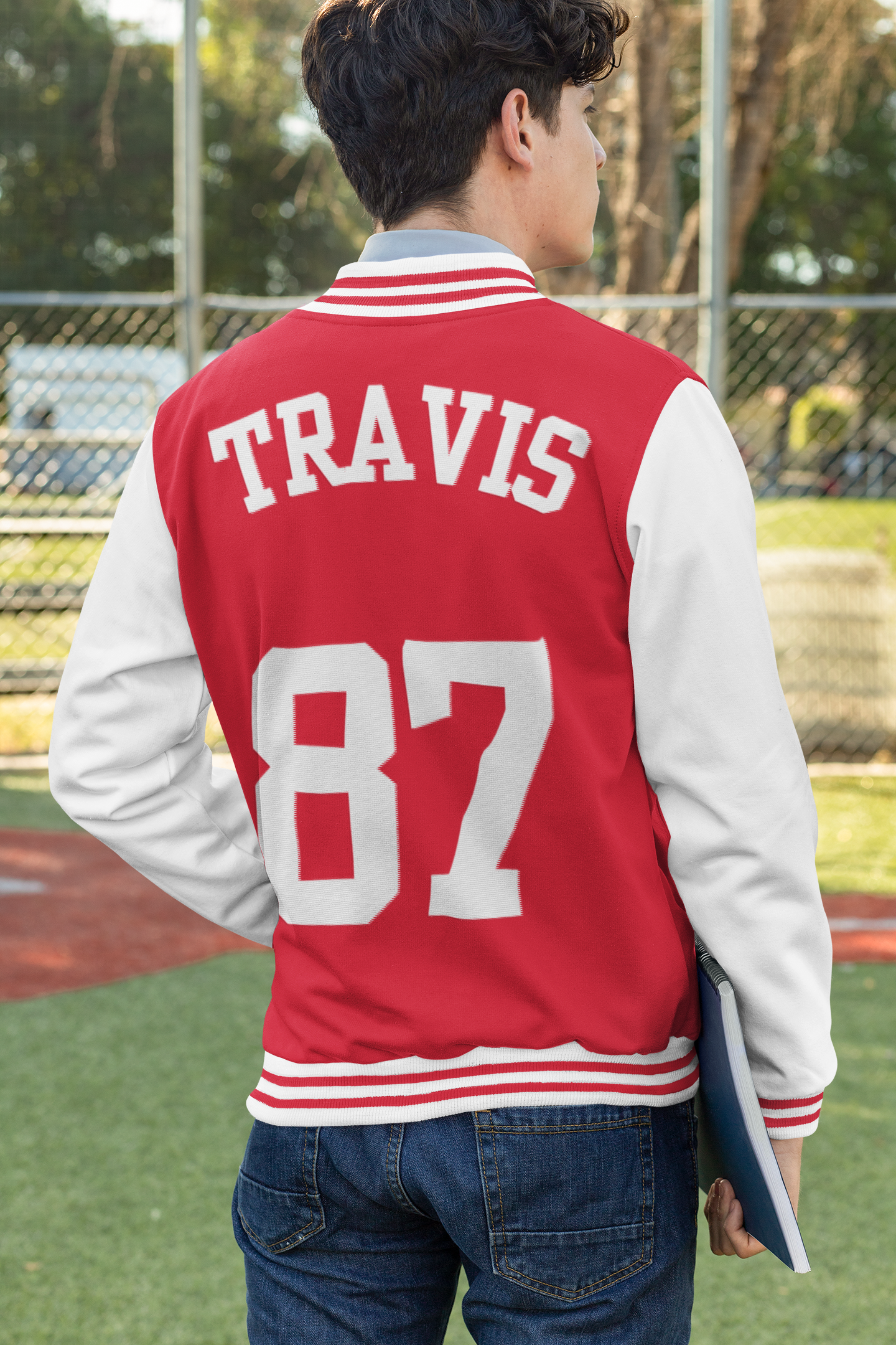 Travis Kelce Chiefs Varsity Jacket